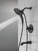 T17489-BL Tetra 17 Series Tub Shower Trim, Matte Black