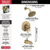 T17T456-CZ Dorval TempAssure 17T Series Tub & Shower Trim, Champagne Bronze