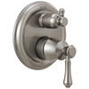 T24997-SS Cassidy Traditional 2-Handle Monitor 14 Series Valve Trim with 6-Setting Integrated Diverter, Stainless