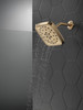 52460-CZ-PR Universal Showering Components H2Okinetic 4-Setting Shower Head with Ultrasoak, Lumicoat Champagne Bronze
