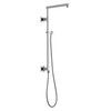 58420-PR Universal Showering Components Emerge 26" Angular Shower Column, Lumicoat Chrome