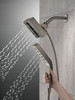 58473-KS-PR Universal Showering Components H2Okinetic In2ition 4-Setting Two-in-One Shower, Lumicoat Black Stainless