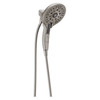 58620-SS-PR25-PK Universal Showering Components H2Okinetic In2ition 5-Setting Two-In-One Shower, Lumicoat Stainless