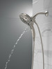 58620-SS-PR25-PK Universal Showering Components H2Okinetic In2ition 5-Setting Two-In-One Shower, Lumicoat Stainless