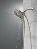 58620-SS-PR25-PK Universal Showering Components H2Okinetic In2ition 5-Setting Two-In-One Shower, Lumicoat Stainless