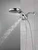 58680-PR25 Universal Showering Components HydroRain H2Okinetic 5-Setting Two-in-One Shower Head, Lumicoat Chrome