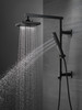 59140-BL-PK Universal Showering Components H2Okinetic 4-Setting Hand Shower, Matte Black