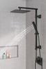 59140-BL-PK Universal Showering Components H2Okinetic 4-Setting Hand Shower, Matte Black