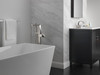 T4743-SS-PR-FL Trillian Delta Trillian Single Handle Floor Mount Tub Filler Trim, Lumicoat Stainless