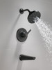 T14472-BL Galeon 14S Tub Shower Trim with H2OKinetic, Matte Black