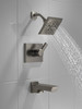 T14499-KS-PR Pivotal Monitor 14 Series H2Okinetic Tub and Shower Trim, Lumicoat Black Stainless
