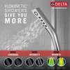 51799-PR Universal Showering Components H2Okinetic 3-Setting Slide Bar Hand Shower, Lumicoat Chrome