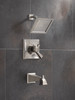 T17451-SS-WE Dryden Monitor 17 Series Tub & Shower Trim, Stainless