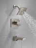 T17499-SS-PR Pivotal Monitor 17 Series H2Okinetic Tub and Shower Trim, Lumicoat Stainless