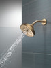 52663-CZ Universal Showering Components 5-Setting H2Okinetic Shower Head, Champagne Bronze