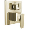 T24943-PN-PR Trillian Two-Handle Monitor 14 Series Valve Trim with 6-Setting Diverter, Lumicoat Polished Nickel