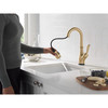9678TL-CZ-DST Leland 9.13-in x 3.50-in x 14.56-in Touch2O Bar and Prep Faucet with Touchless Technology, Champagne Bronze