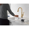 9678TL-CZ-DST Leland 9.13-in x 3.50-in x 14.56-in Touch2O Bar and Prep Faucet with Touchless Technology, Champagne Bronze