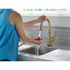 9678T-CZ-DST Leland 8.25-in x 4.38-in x 14.50-in Single-Handle Pull-Down Bar and Prep Faucet with Touch2O Technology, Champagne Bronze