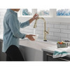 9184TL-PN-PR-DST Renaldi 11.56-in x 2.81-in x 17.00-in Touch2O Kitchen Faucet with Touchless Technology, Lumicoat Polished Nickel