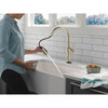 9184TL-PN-PR-DST Renaldi 11.56-in x 2.81-in x 17.00-in Touch2O Kitchen Faucet with Touchless Technology, Lumicoat Polished Nickel