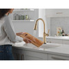 9184TL-CZ-PR-DST Renaldi 11.56-in x 2.81-in x 17.00-in Touch2O Kitchen Faucet with Touchless Technology, Lumicoat Champagne Bronze