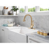 9178TLV-CZ-DST Leland 11.63-in x 10.75-in x 15.38-in VoiceIQ Kitchen Faucet with Touch2O with Touchless Technology, Champagne Bronze