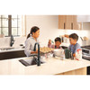 9178TLV-BL-DST Leland 11.63-in x 10.75-in x 15.38-in VoiceIQ Kitchen Faucet with Touch2O with Touchless Technology, Matte Black