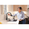 9178TLV-BL-DST Leland 11.63-in x 10.75-in x 15.38-in VoiceIQ Kitchen Faucet with Touch2O with Touchless Technology, Matte Black