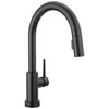 9159TL-BL-DST Trinsic 11.38-in x 4.19-in x 16.19-in Touch2O Kitchen Faucet with Touchless Technology, Matte Black