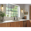 9159TL-BL-DST Trinsic 11.38-in x 4.19-in x 16.19-in Touch2O Kitchen Faucet with Touchless Technology, Matte Black