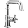 587SH-PR-DST Broderick 7.13-in x 2.00-in x 7.94-in Single Handle Bathroom Faucet, Lumicoat Chrome