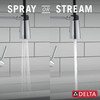 9613-DST Essa 11.50-in x 4.13-in x 19.38-in Single-Handle Pull-Down Spring Kitchen Faucet, Chrome