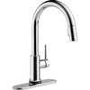 9159TLV-DST Trinsic 11.38-in x 4.19-in x 16.19-in VoiceIQ Kitchen Faucet with Touch2O with Touchless Technology, Chrome