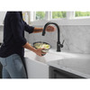 9159TLV-BL-DST Trinsic 11.38-in x 4.19-in x 16.19-in VoiceIQ Kitchen Faucet with Touch2O with Touchless Technology, Matte Black