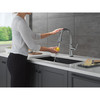 9179TL-AR-DST Coranto 11.56-in x 10.75-in x 15.63-in Touch2O Kitchen Faucet with Touchless Technology, Arctic Stainless