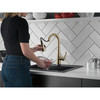 9913T-CZ-DST Essa 1.25-in x 10.75-in x 15.00-in Single-Handle Pull-Down Bar and Prep Faucet with Touch2O Technology, Champagne Bronze