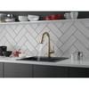 9913T-CZ-DST Essa 1.25-in x 10.75-in x 15.00-in Single-Handle Pull-Down Bar and Prep Faucet with Touch2O Technology, Champagne Bronze