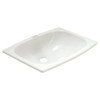20-in x 14-in x 7-1/8-in Vitreous China Drop-In Rectangular Bathroom Sink with Overflow in White