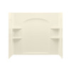 55.25-in x 33.25-in x 60-in Vikrell Bathtub Wall Surround in Biscuit