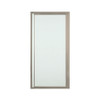27-1/2-in to 31-1/4-in Framed Pivot Shower Door in Nickel with Frosted Glass Pattern