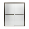 581075-59ADR-G03 54.37-in to 59.37-in W x 69.68-in H Sliding Shower Door in Deep Bronze