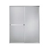 54-in to 59-in W x 65-in H Sliding Shower Door in Silver