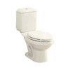 1.6 / 0.8-GPF 12-in Rough-In WaterSense Elongated Dual-Flush 2-Piece Standard Height Toilet in Biscuit
