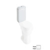 1.6-GPF 12-in Rough-In Dual-Flush High-Efficiency Toilet Tank in White