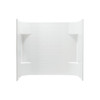 56.25-in x 60-in x 31.25-in Vikrell Shower Wall Surround Side and Back Panels in White
