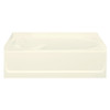 71101120-LNR-96 60-in L x 36-in W Oval In Rectangle Skirted Bathtub with Right-Hand Drain in Biscuit