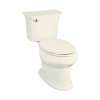 Elongated 2-Piece Toilet 1.28 GPM in Biscuit