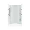 Alcove Shower Kit 36-in L x 42-in W x 75.75-in H in White