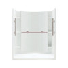 Alcove Shower Kit 36-in L x 48-in W x 75.75-in H in White